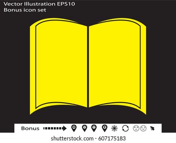 book icon, vector illustration eps10