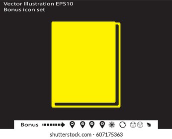 book icon, vector illustration eps10