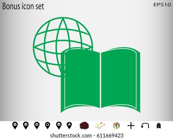 book icon, vector illustration eps10