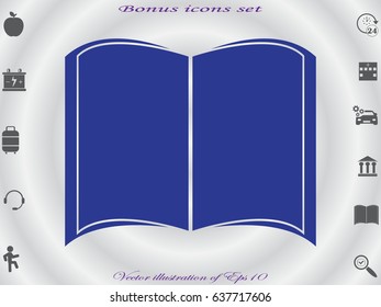 book icon, vector illustration eps10