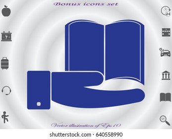 book icon, vector illustration eps10