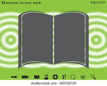book icon, vector illustration eps10