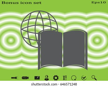 book icon, vector illustration eps10