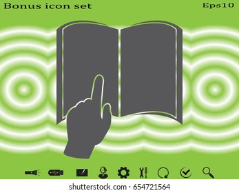 book icon, vector illustration eps10