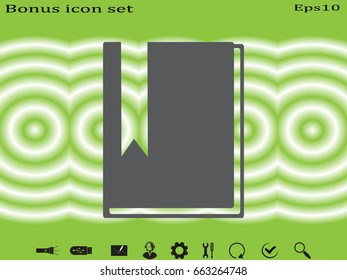 book icon, vector illustration eps10