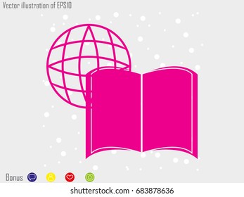 book icon, vector illustration eps10