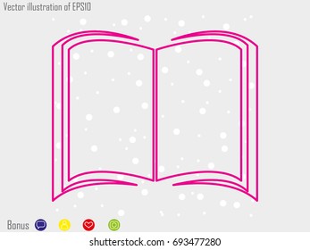 book icon, vector illustration eps10