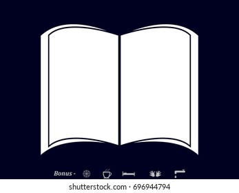 book icon, vector illustration eps10
