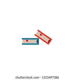 Book icon. Vector illustration flat design.
