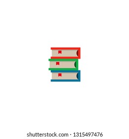 Book icon. Vector illustration flat design.