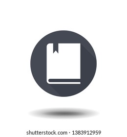 book icon, vector illustration. Flat design eps 10
