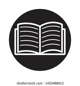 book icon, vector illustration. flat design