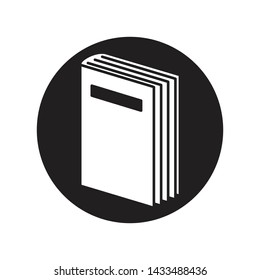 book icon, vector illustration. flat design