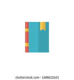 book icon vector illustration. book icon flat style design