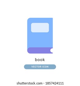 book icon vector illustration. book icon flat design.