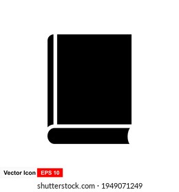 book icon, vector illustration. Flat design.