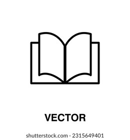 ilustración vectorial de icono de libro diseño plano sobre fondo blanco..eps