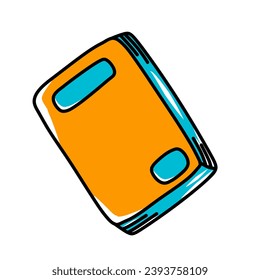 Book icon vector illustration in flat cartoon design