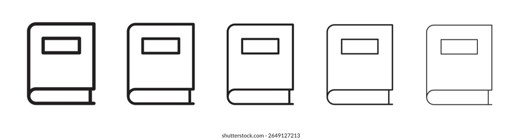 Icono de libro Ilustración vectorial aislada