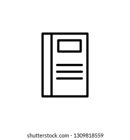 Book Icon Vector Illustration in Line Style for Any Purpose