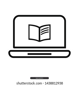 Book Icon Vector Illustration Logo Template
