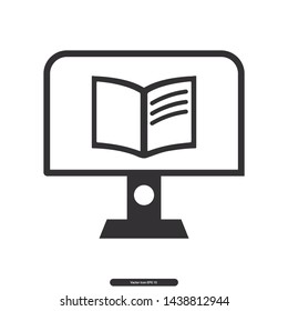 Book Icon Vector Illustration Logo Template