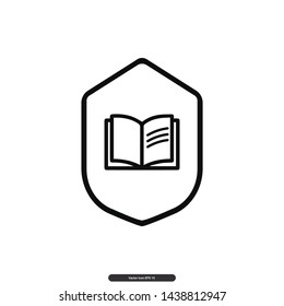 Book Icon Vector Illustration Logo Template