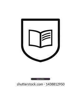 Book Icon Vector Illustration Logo Template