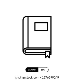Book icon vector illustration logo template for many purpose. Isolated on white background.