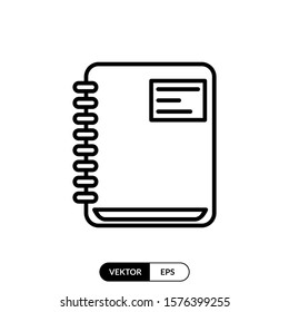 Book icon vector illustration logo template for many purpose. Isolated on white background.