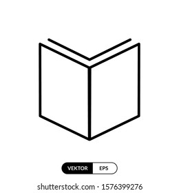 Book icon vector illustration logo template for many purpose. Isolated on white background.