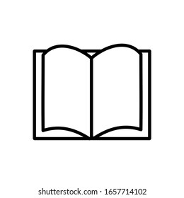 book icon vector illustration logo template for many purpose. Isolated on white background.