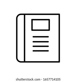 book icon vector illustration logo template for many purpose. Isolated on white background.
