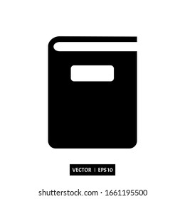 plantilla de logotipo de ilustración vectorial de icono de libro para muchos fines. Aislado sobre fondo blanco.