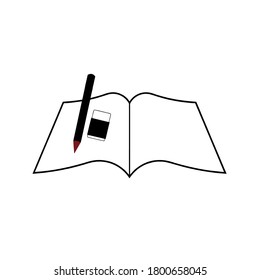 book icon vector illustration logo template