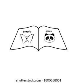 plantilla de logotipo de ilustración de icono de libro