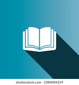 Icono del libro, diseño del logotipo de la ilustración del vector