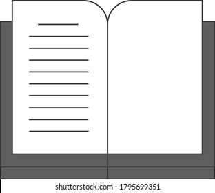Book Icon Vector Illustration, notebook