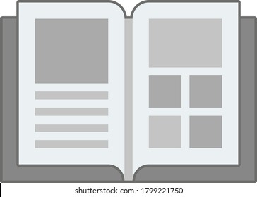 Book Icon Vector Illustration, notebook