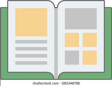 Book Icon Vector Illustration, notebook