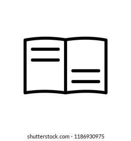 Book icon vector illustration on white background