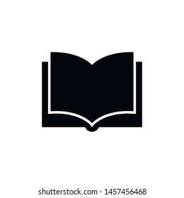 Book icon vector illustration on white background. Signs and symbol for websites, web design, mobile app