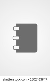 Book icon vector illustration on white background. Reading line icon. Book icon isolated on white background. Book icon flat design.