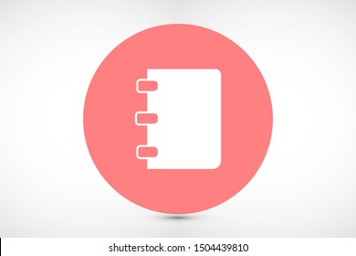 Book icon vector illustration on white background. Reading line icon. Book icon isolated on white background. Book icon flat design.