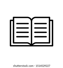 Book icon vector illustration on white background