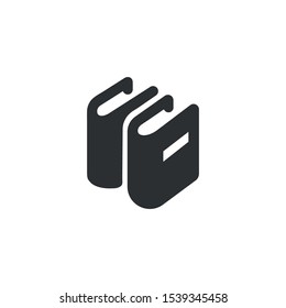 Book icon vector illustration on white background - Vector