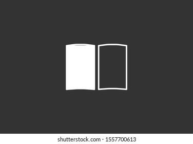 Book icon vector illustration on white background. Reading line icon. Book icon isolated on white background. Book icon flat design.