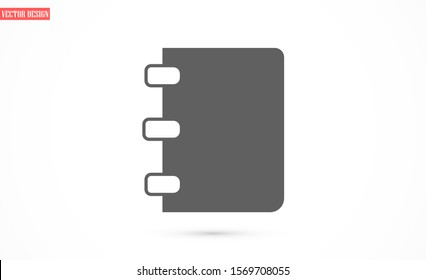 Book icon vector illustration on white background. Reading line icon. Book icon isolated on white background. Book icon flat design.