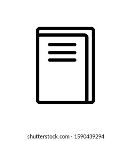 Book icon vector illustration on white background