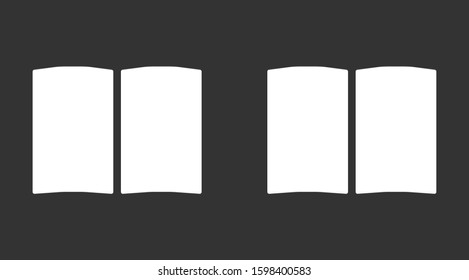 Book icon vector illustration on white background. Reading line icon. Book icon isolated on white background. Book icon flat design.